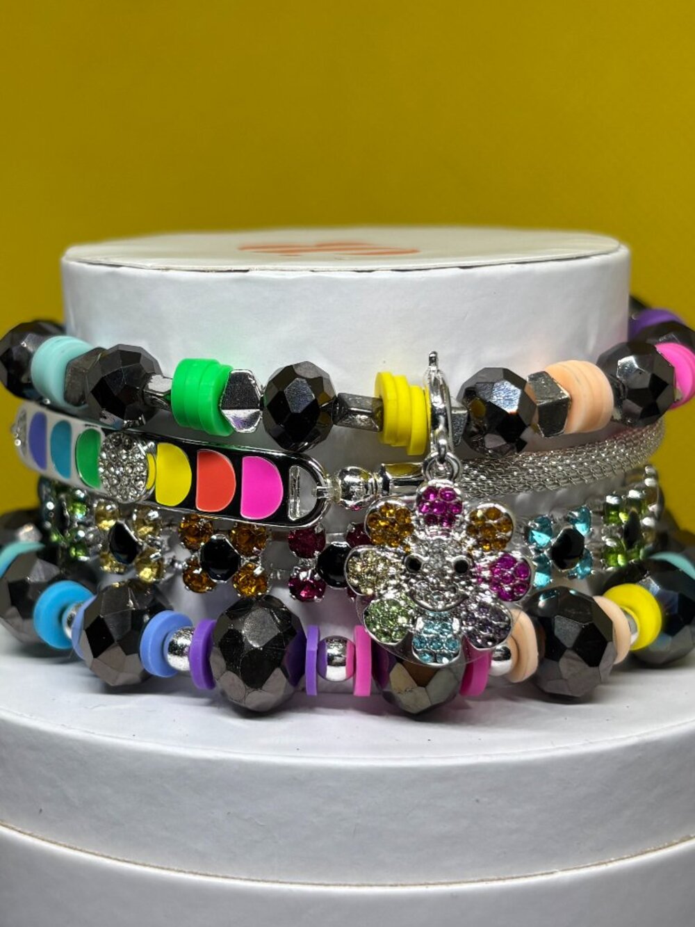 Bomb Party "Oh Happy Day!" 4 Bracelet Stacks Set RBP6056 MSRP $154